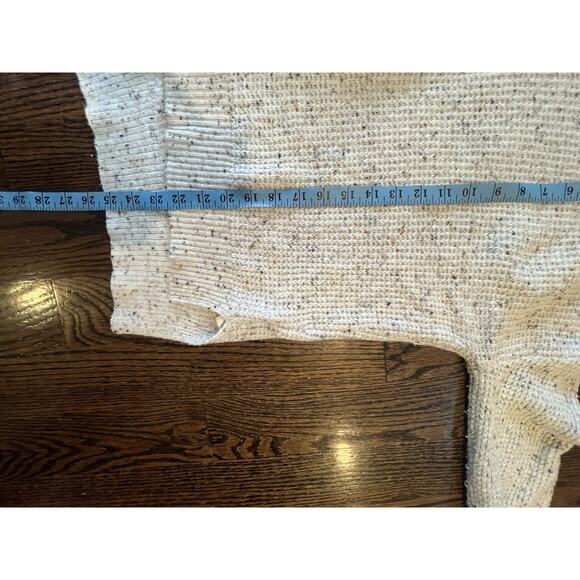 For Thee Womens Size L Waffle Knit V-neck Sweater beige - Picture 7 of 7